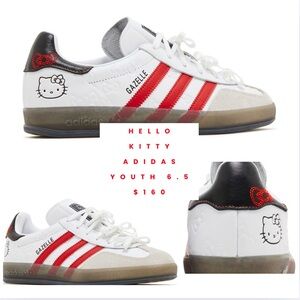 SOLD 🥁
Adidas x Hello Kitty Gazelle
Red / White Youth US 6.5 ❤️
